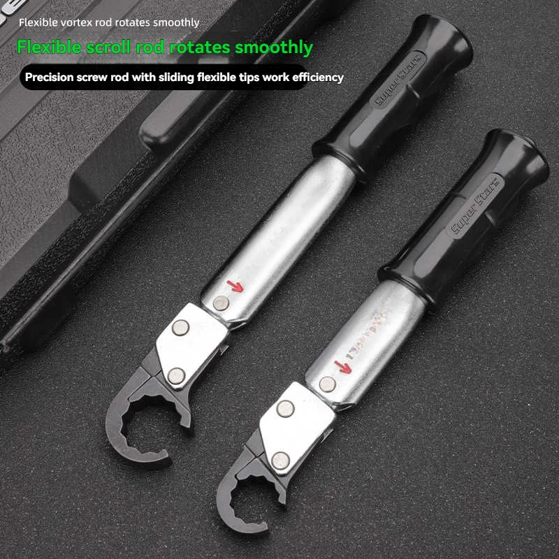 ST-02L Ratchet Torque Wrench High-precision Open Type Auto Repair Wrench Air Conditioning Maintenance Tool Set