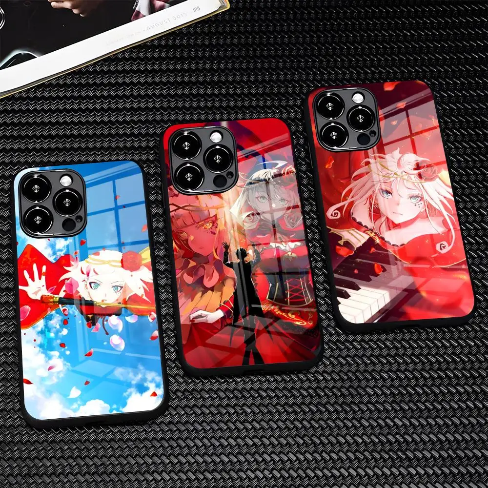 Coque de téléphone T-Takt Op D-Destiny pour iPhone 17e Pro Max 16 15 14 Pro Max 13 11 Plus – Housse en verre