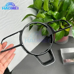 Steering Wheel Carbon Fiber Frame sSuitable For Audi A4 B9 A3 8Y S3 S4 RS3 RS4 Interior Accessories Automotive Accessories