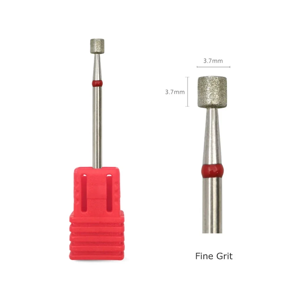 HYTOOS Russian Diamond Nail Drill Bit, Barrel Cuticle Burr, Electric Manicure Drills Accessories Supplier, 3.7*3.7mm