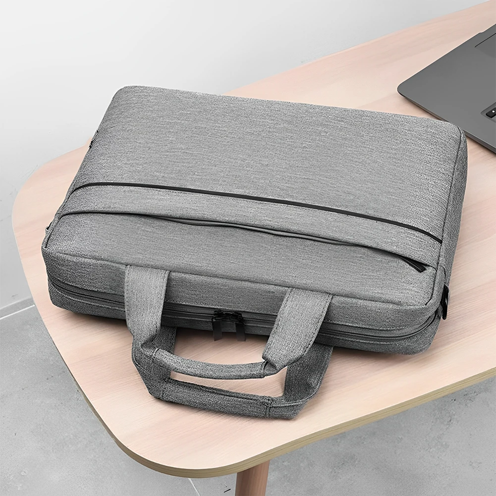 Laptop Carrying Case Shockproof Laptop Crossbody Bag Waterproof Tablet Sleeve Case 3 Compartments Laptop Protective Bag