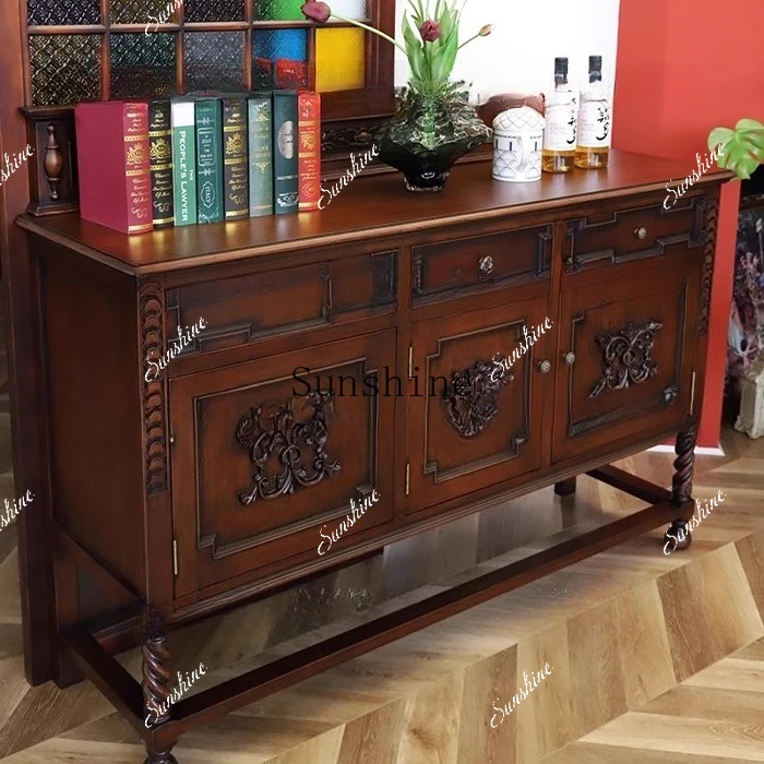 

The Republic of China retro dining side decoration locker American country nostalgic B & B club FT