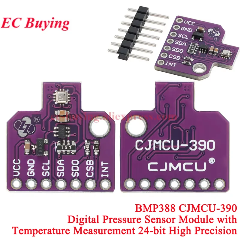 10 szt./1 szt. BMP388 CJMCU-388 Moduł Czujnika Ciśnienia Atmosferycznego Cyfrowy Temperatury Dla Arduino Płytka Elektroniczna IIC I2C SPI 24Bit — zdjęcie 4