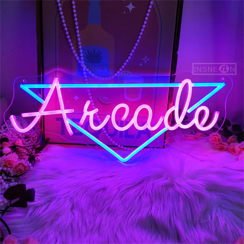 

Arcade Neon Sign LED Neon Sign For Game Room Home Bedroom Wall Decoration Birthday Party Decoration Gifts Teenager Gifts