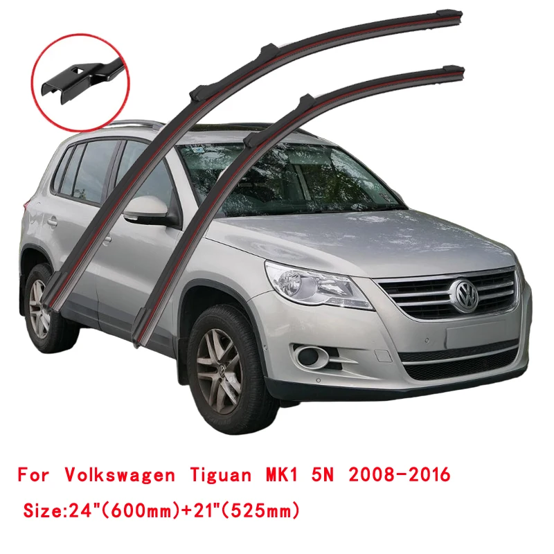 For Volkswagen Tiguan 5N MK1 2007 2008 2009 2010 2011 2012 2013 2014 2015 2016 Windshield Car Accessories Car Front Wiper Blades