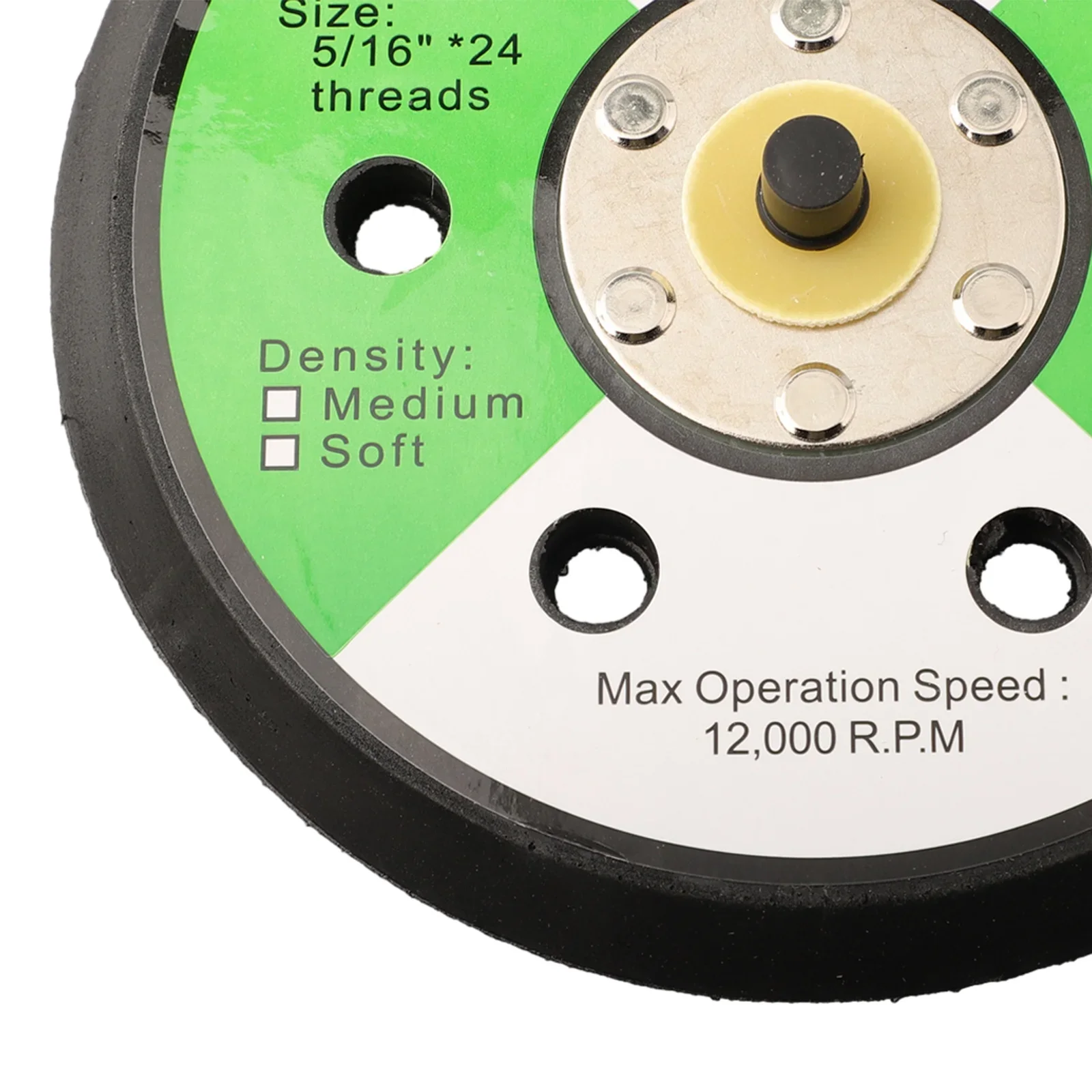 1PC 150mm 6 Holes Sander Backing Pad Loop And Hook Polisher Sponge Sanding Disc 10,000 Rpm Speed For Orbital Sanders Polishing