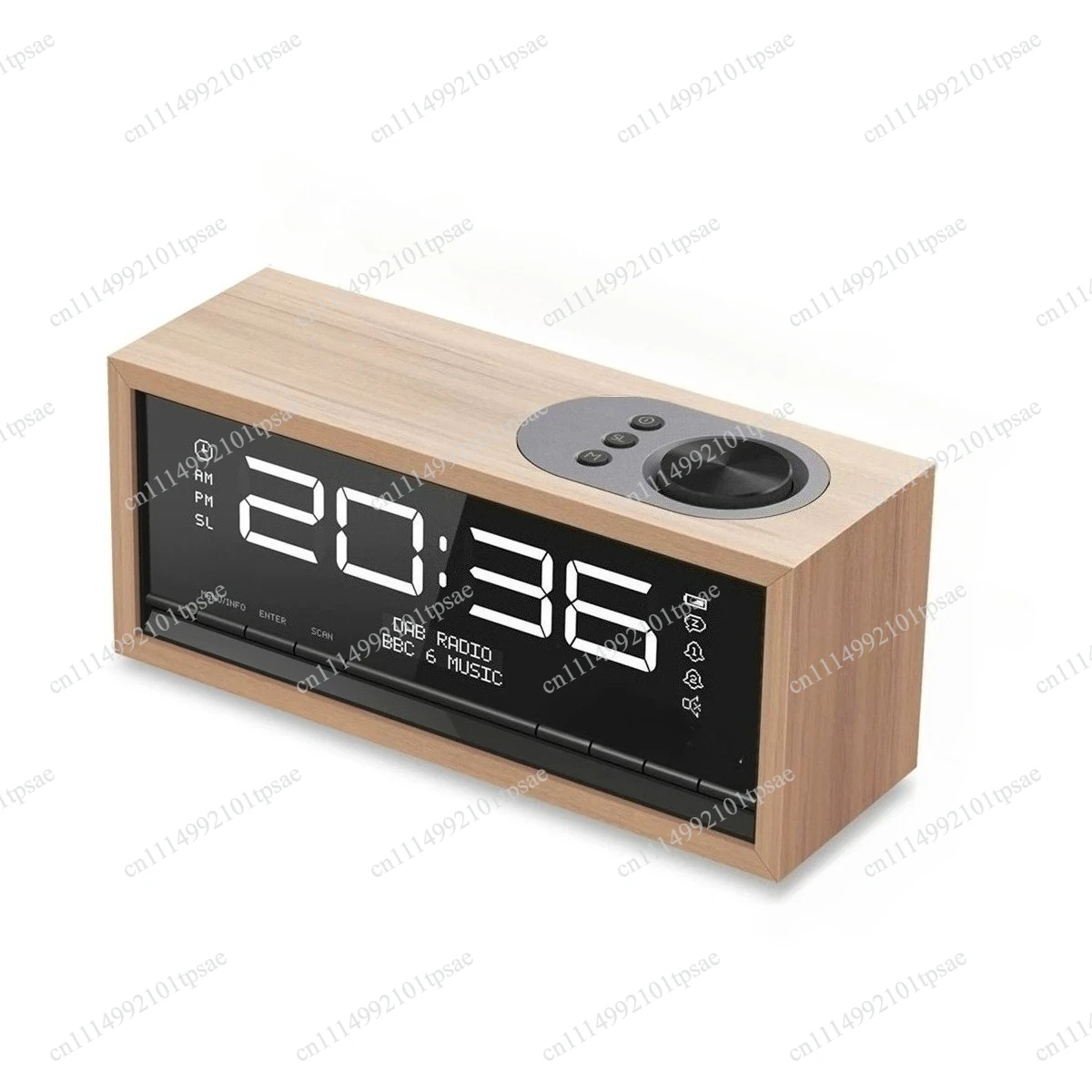 Bluetooth 5.0 Radio Multi functional Wireless Charging Alarm Clock Living Room Bedroom Speaker