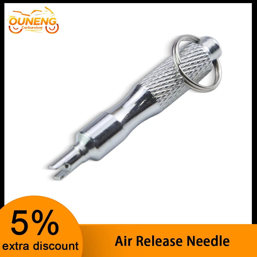 1 PCS Stainless Steel Tire Valve Core Removal Tool L Keyring-Attached For Car Motorcycle ATV Bike Universal