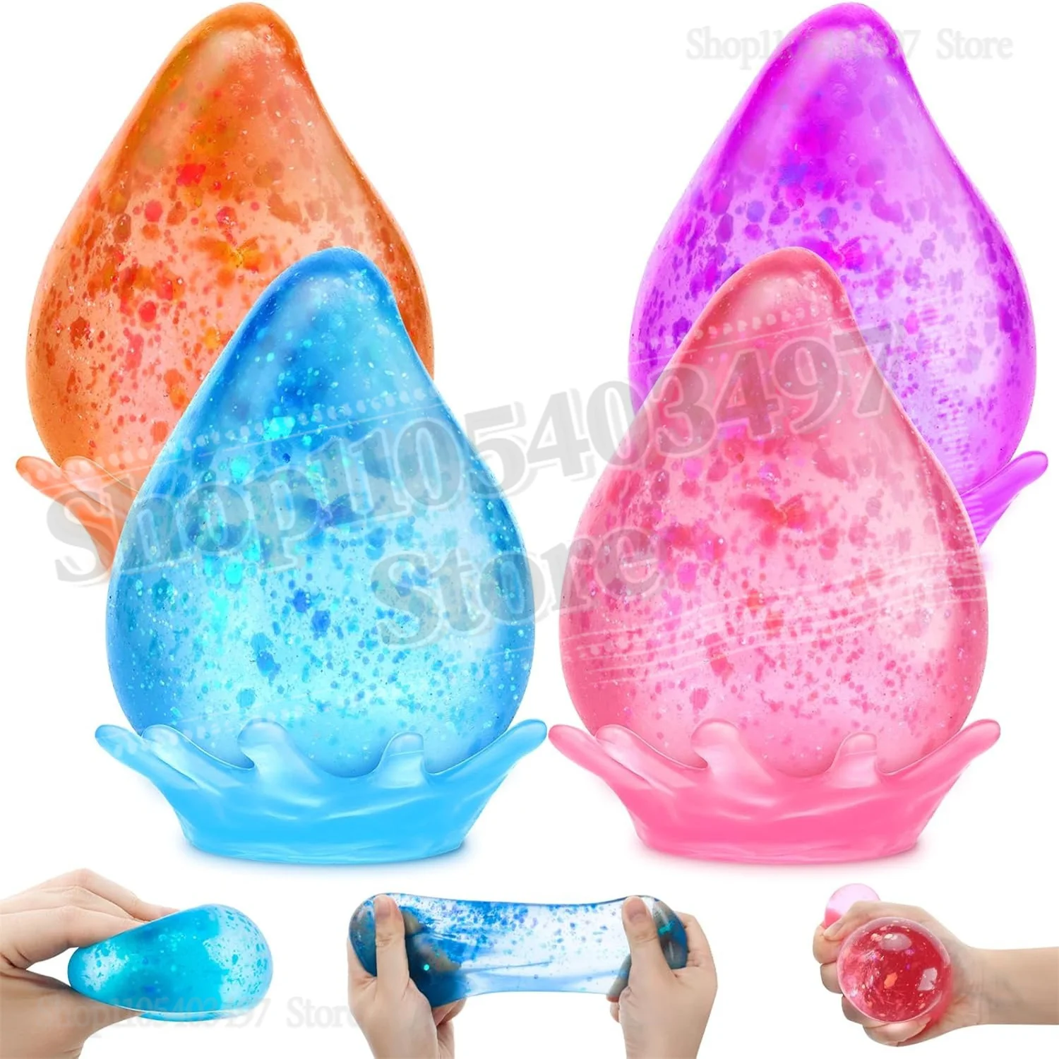 Bolas de azúcar de malta blandas con textura de hielo, juguetes sensoriales antiestrés, cubos para aliviar la ansiedad, juguetes suaves y relajantes para niños y adultos