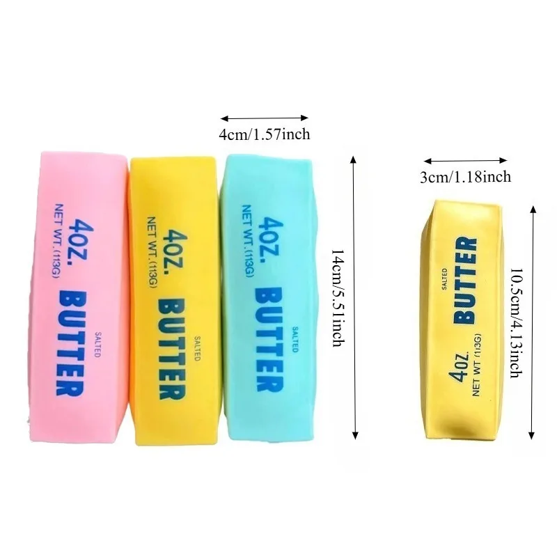 Crunchy Butter Stick Squishy Blind Box Building Block Filling Fidget Toy No Rebound Squeeze Toy Sensory Stress Relief Fidget Toy view 2