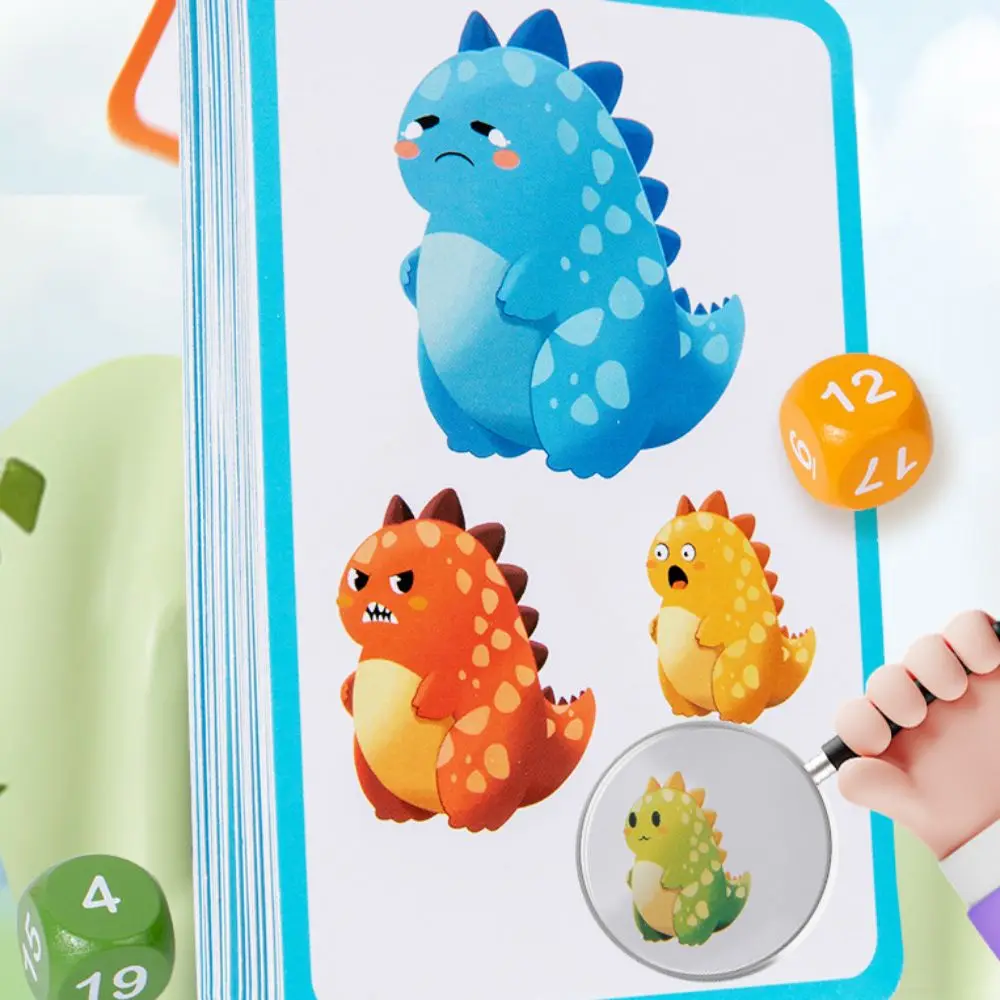 Wood Animal Joy Race Games Board Montessori Dinosaur Montessori Cognitive Ability Toy Educational Funny Counting Matching Games