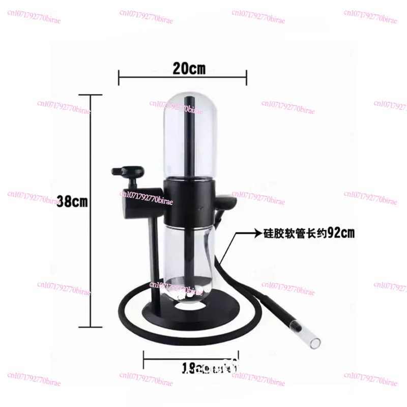 Arab Rotating Home Water Bong Glass Gravity Pot Double Force