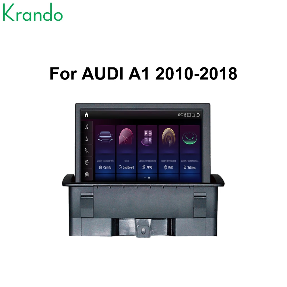 Krando 7 بوصة نظام NBT التلقائي ل AUDIA12010-2018 ستيريو مشغل وسائط متعددة نظام تحديد المواقع والملاحة CarPlay