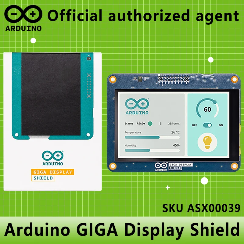 Arduino GIGA Display Shield ASX00039 Producto italiano auténtico GIGA R1 WIFI 480x800 RGB