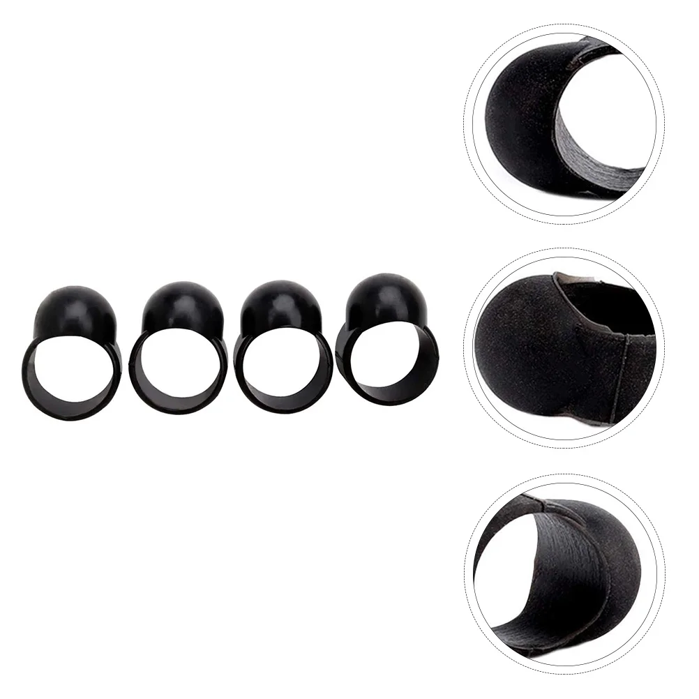 8 Pcs Ethereal Drum Finger Cots Picks Covers Tow Bar Stainless Steel Protection for Tips