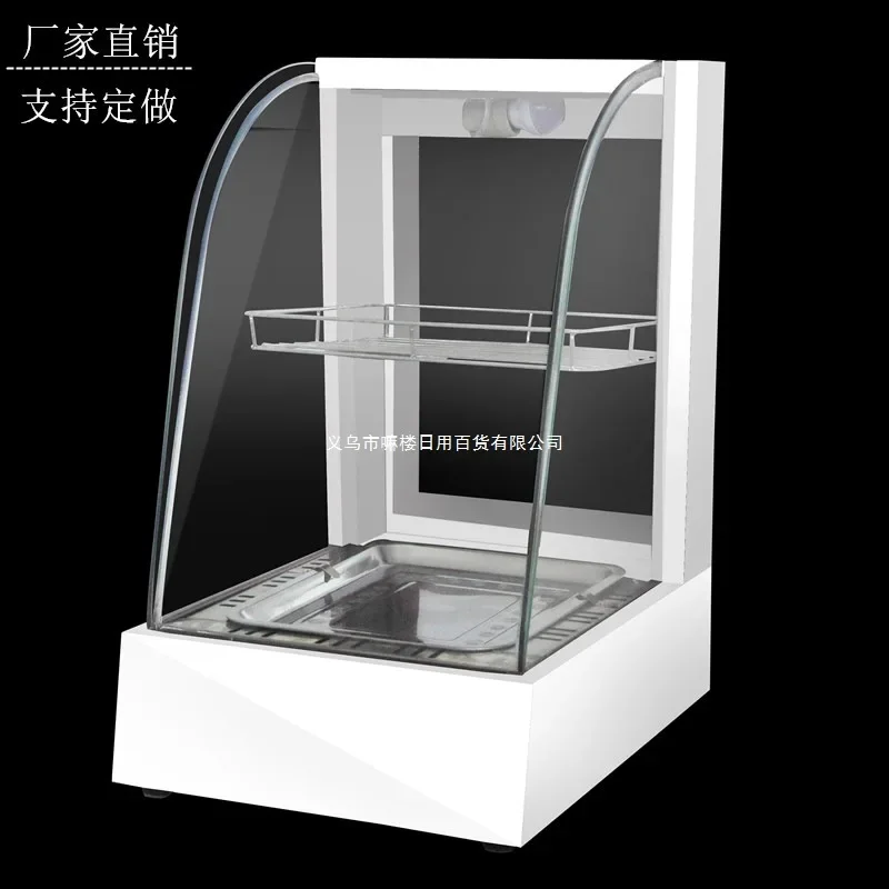 Insulated display cabinet, egg tart insulated cabinet, commercial small heated charcuterie burger food fried chicken bread table