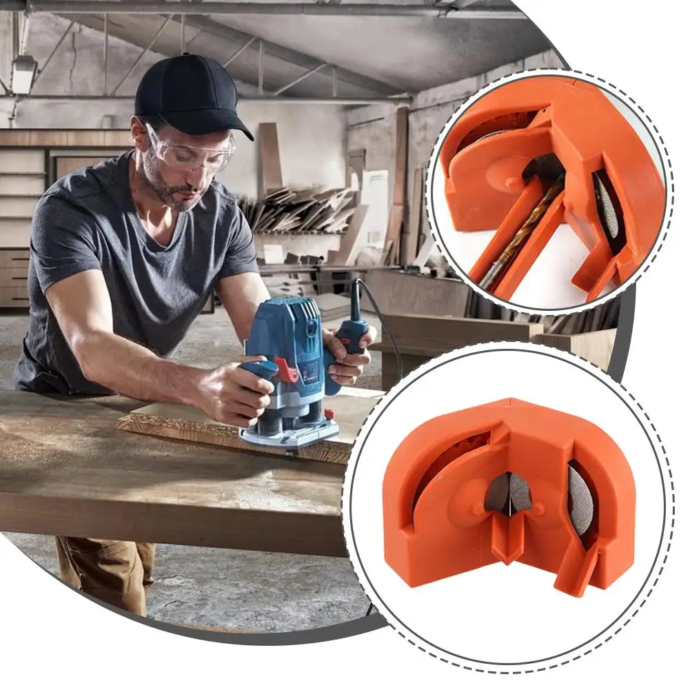 

2-16mm Twist Drill Bit Sharpener Electric Grinder Attachment for Impact Drill Multipurpose Tool with Replacement Stones