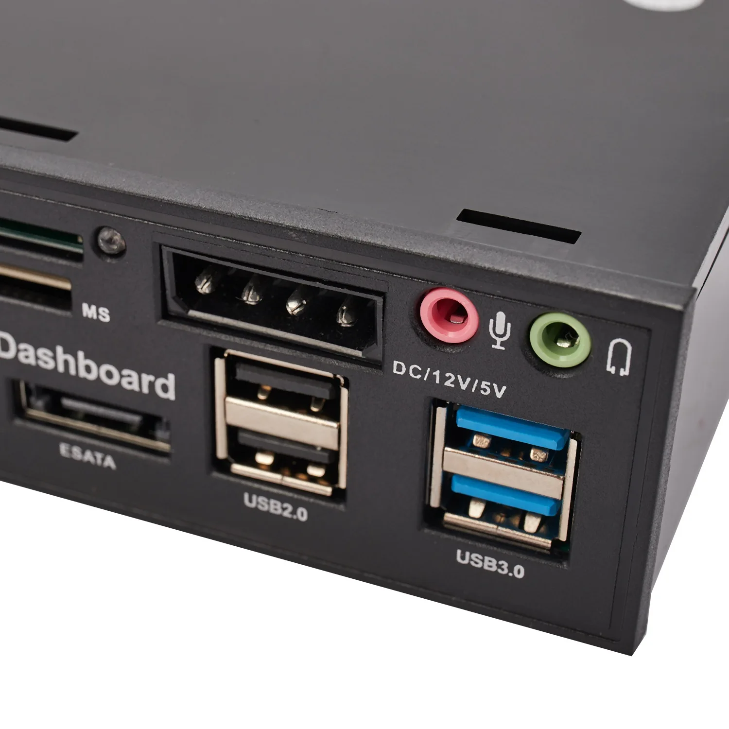 Panel Depan Pc 5.25 inci Usb 3.0/3.0 Hub e-sata Audio Multi pembaca kartu untuk casing komputer drive optik Bay