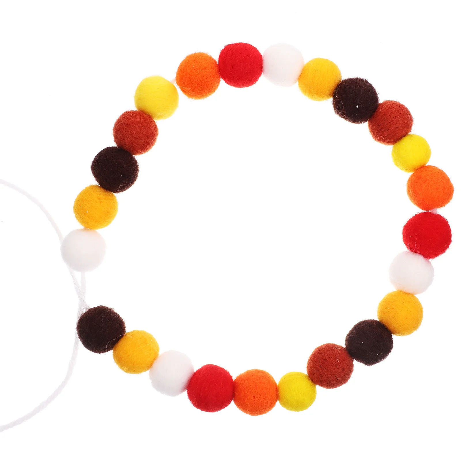 

Festival Pompom Pendant Hanging Ornament Felt Ball String Home Decor Christmas Tree Adornment Party Favors Fall Felt Garland