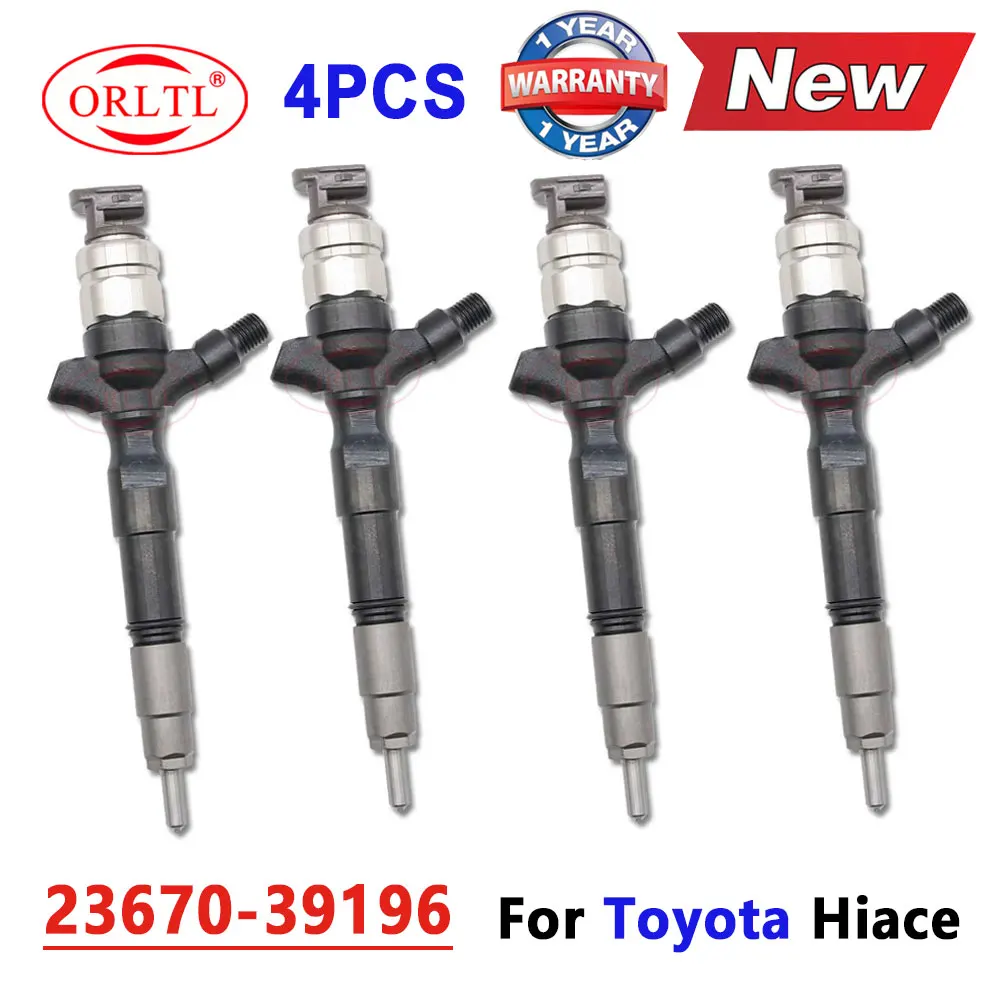 

4PCS 23670-39196 New Fuel Injection Nozzle 2367039196 DIESEL Injector For Denso Toyota Hiace ADF-KDH201V KDH201V-0042667