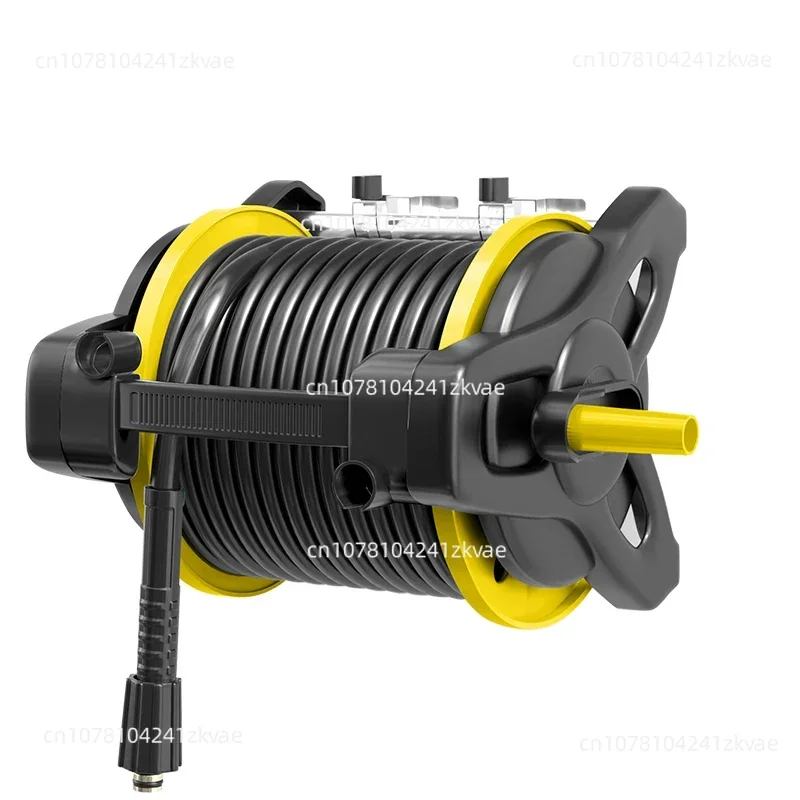 Pressure Auto Retractable Hose Reel, Wall Mount Water Pipe Reel, Heavy Duty Storage Reel for Car Wash Machine Garage Cleaning