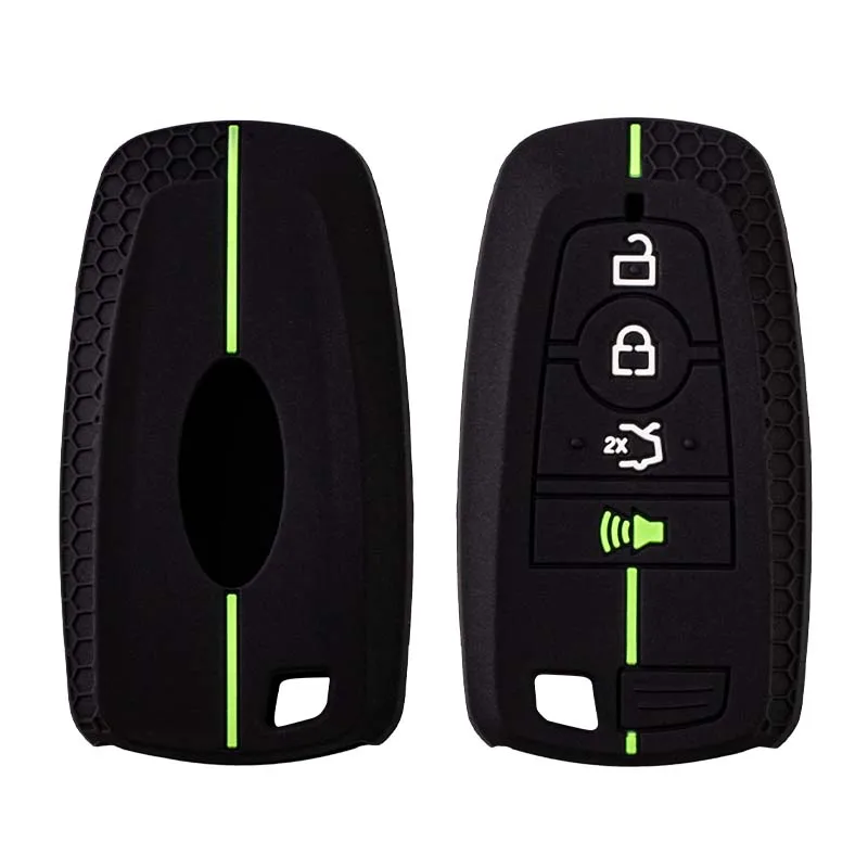 Soft Silicone Key Case Fob Cover For Ford Edge Explorer Expedition Fusion Mondeo Mustang F150