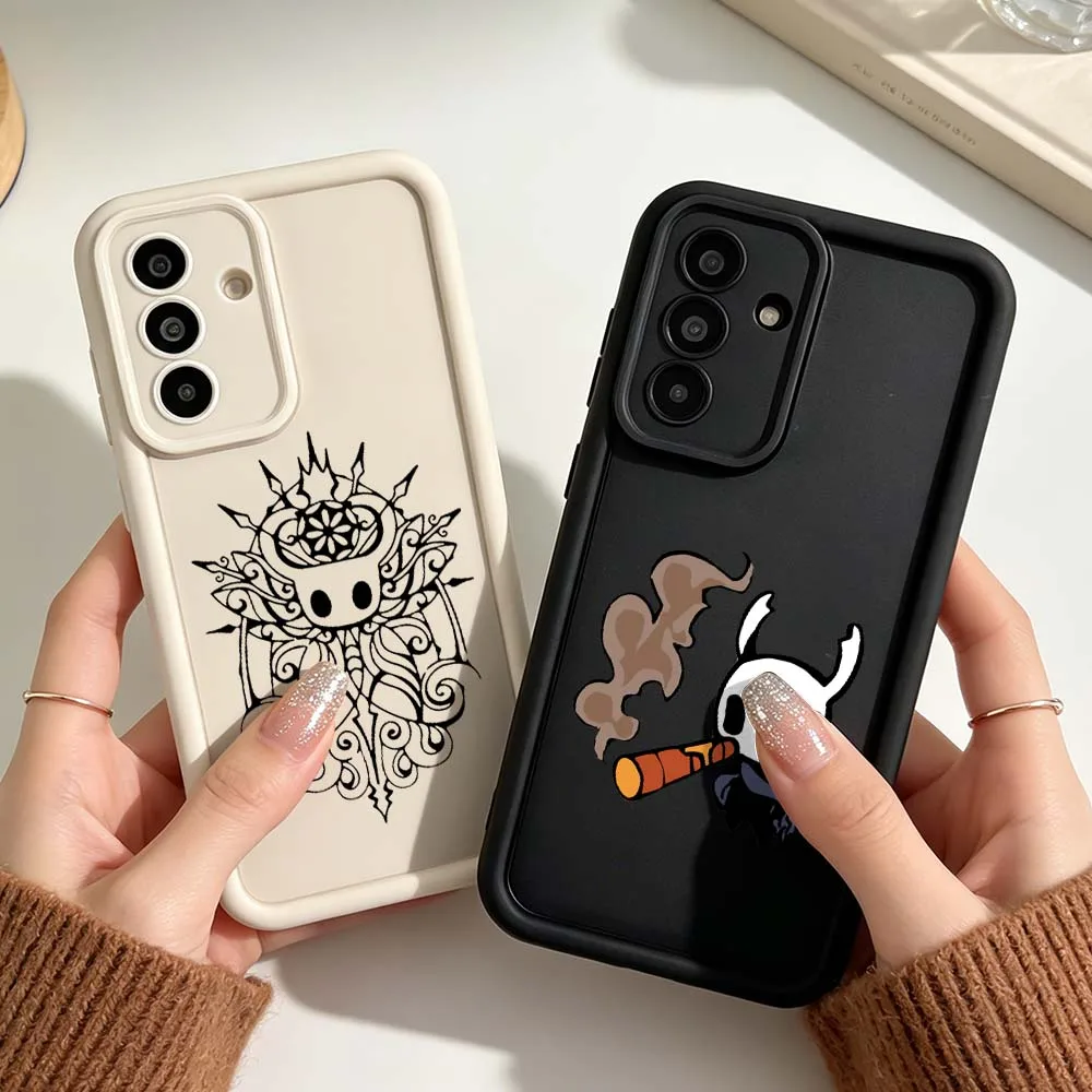 Cartoon The-Hollow Knight Phone Case For Samsung A03 A04 A05 A06 A07 A24 A23 A22 A21s A17 A16 A15 A14 A13 A12 5G Eye Ladder