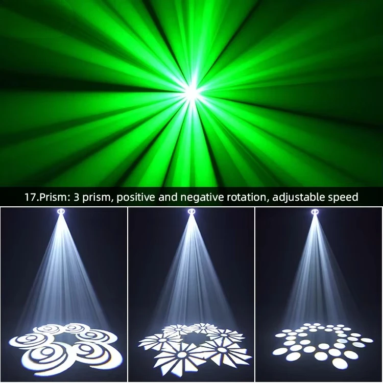 100 واط RGBW ضوء شعاع الرأس المتحرك مخصص بكسل العفريت وضع ثلاثية الأبعاد أرضية الرقص المغناطيسي متوافق مع إضاءة المسرح
