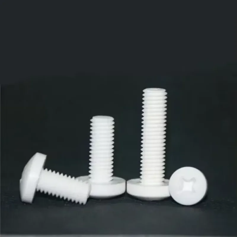 

EukZkVhP 30pcs M5 Cross Round head PP screw preservative Plastic bolt Phillips screws Pan heads Mechanical bolts 6-40mm Length