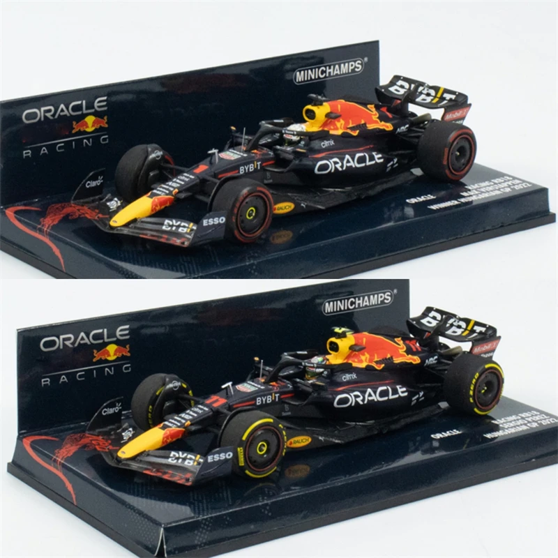 

MINICHAMPS 1:43 2022 F1 RB RACING RB18 #1 MAX / #11 SERGIO HUNGARIAN GP Resin Model Car