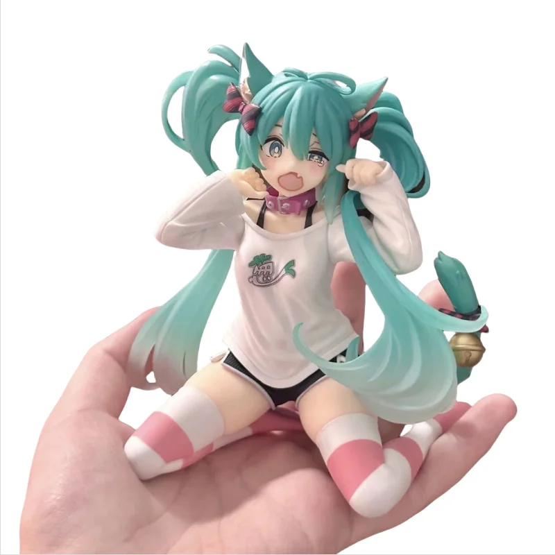 

Cat Ear Short Sleeved Pajama Handmade 12cm Desktop Cute Q-Version Anime Character Toy Model Beautiful Girl Table Ornament Gift