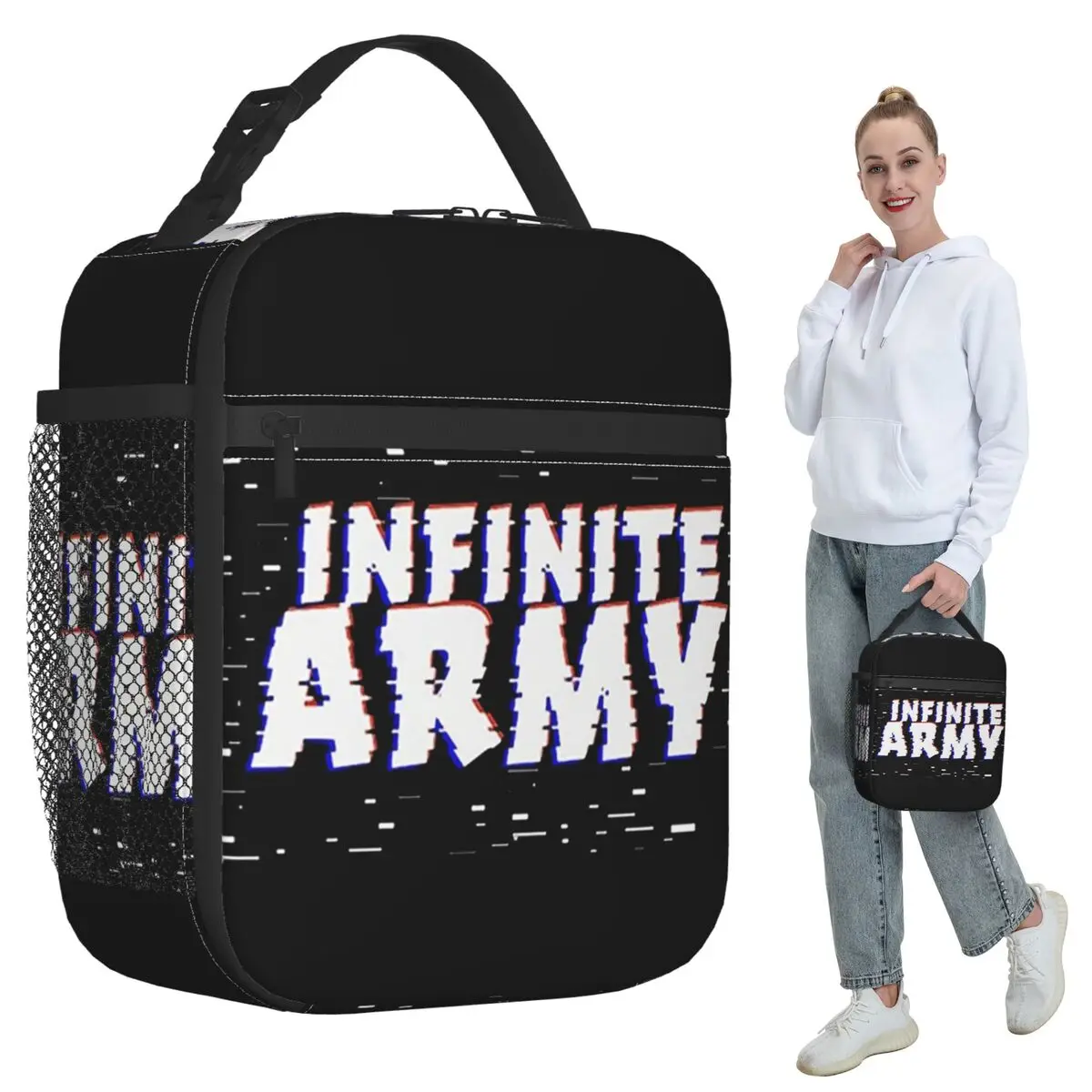 

Термосумка для обедов Caylus Gaming Infinite Army для женщин, офисный термоконтейнер для еды, герметичный ланч-бокс