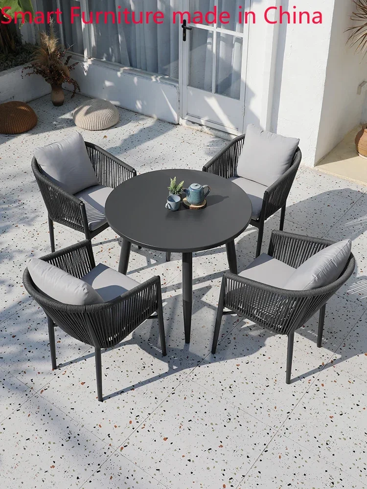 

Outdoor tables, chairs, courtyards, villas, rattan chairs, waterproof, sunscreen outdoor garden terraces, leisure tables and cha