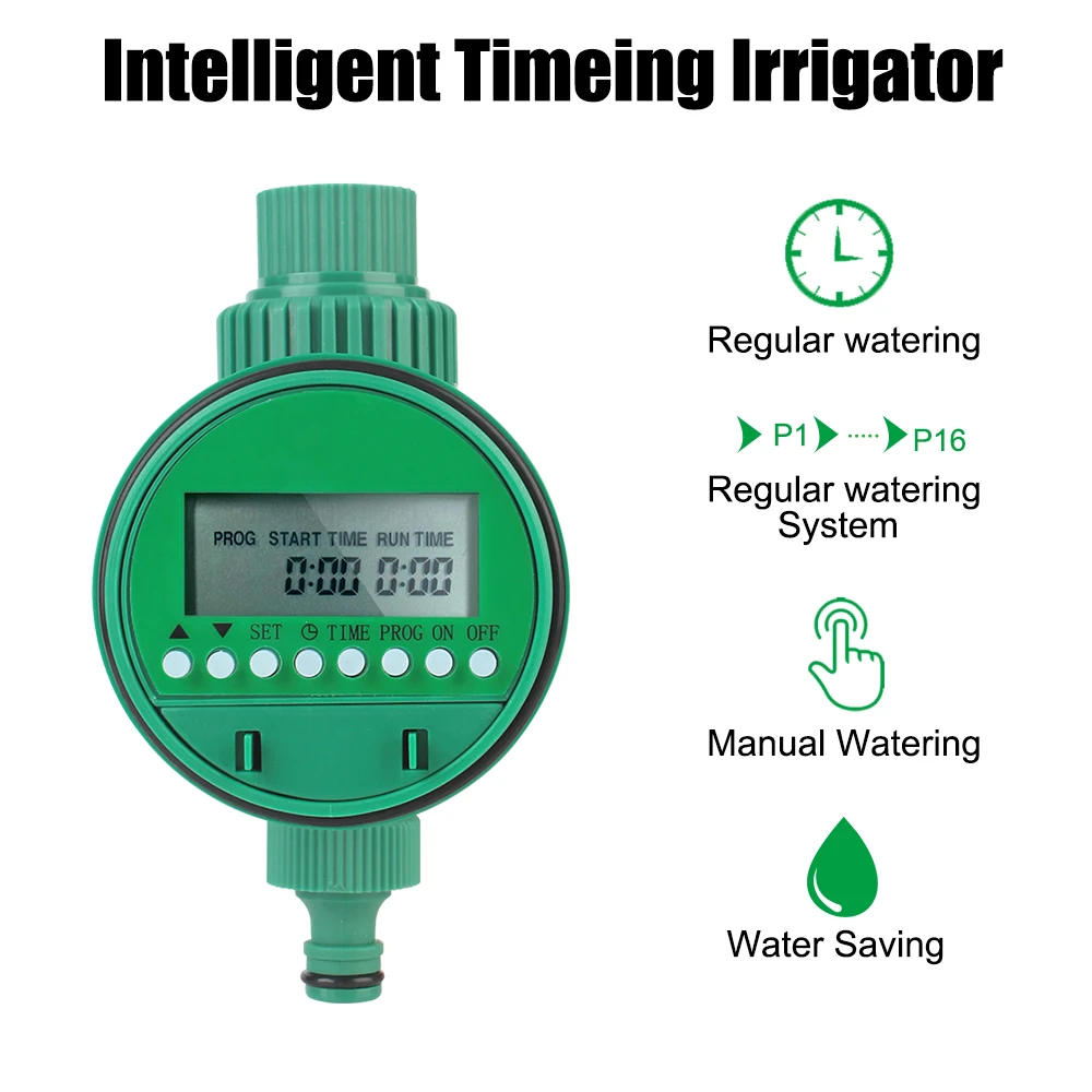 Digital Garden Watering Timer Electronic Automatic Irrigation Controller Intelligence LCD Display Valve Watering Control Device