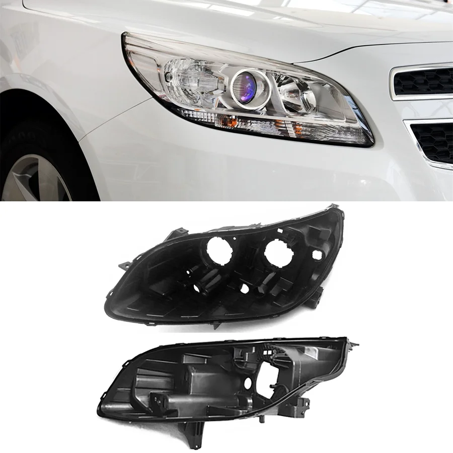 Wooeight 1Pc Headlight Lamp Back House Bracket Base Lid Head Lamp Black Back House Support Fit For Chevrolet Malibu 2012-2015