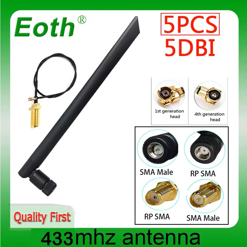 Eoth 5Pcs 433Mhz An… - image