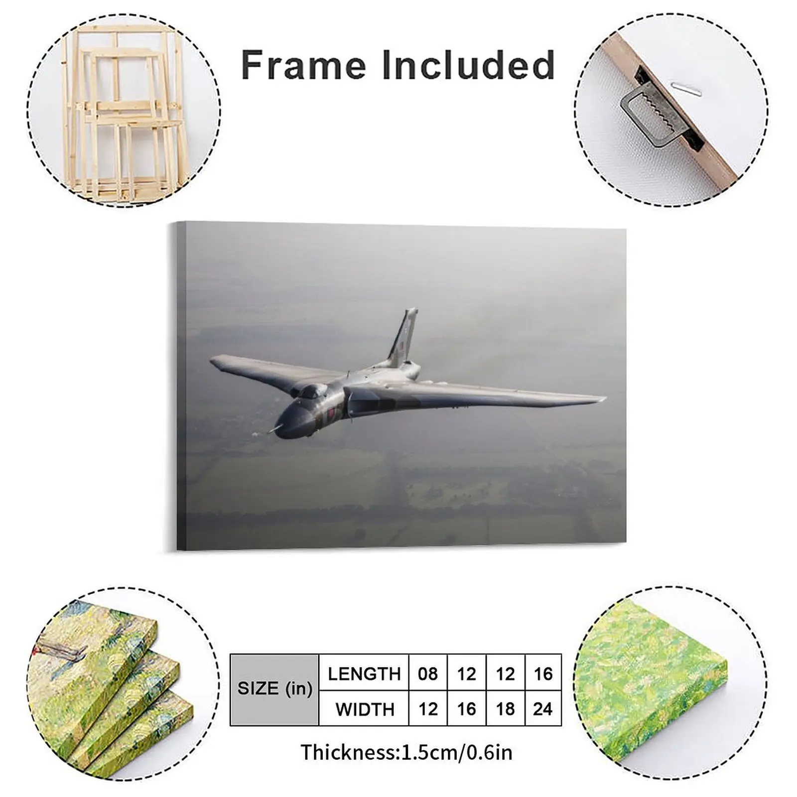 Avro Vulcan Bomber Canvas Painting Rusty Kitchen Cinema Designing Cinema Framed Wall Paintings