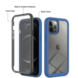 360 Full Body Protection Screen Protector Transparent Case For iPhone 11 12 13 14 15Pro Max XSMAX XS XR X SE 8 7 6 6S Plus Cover