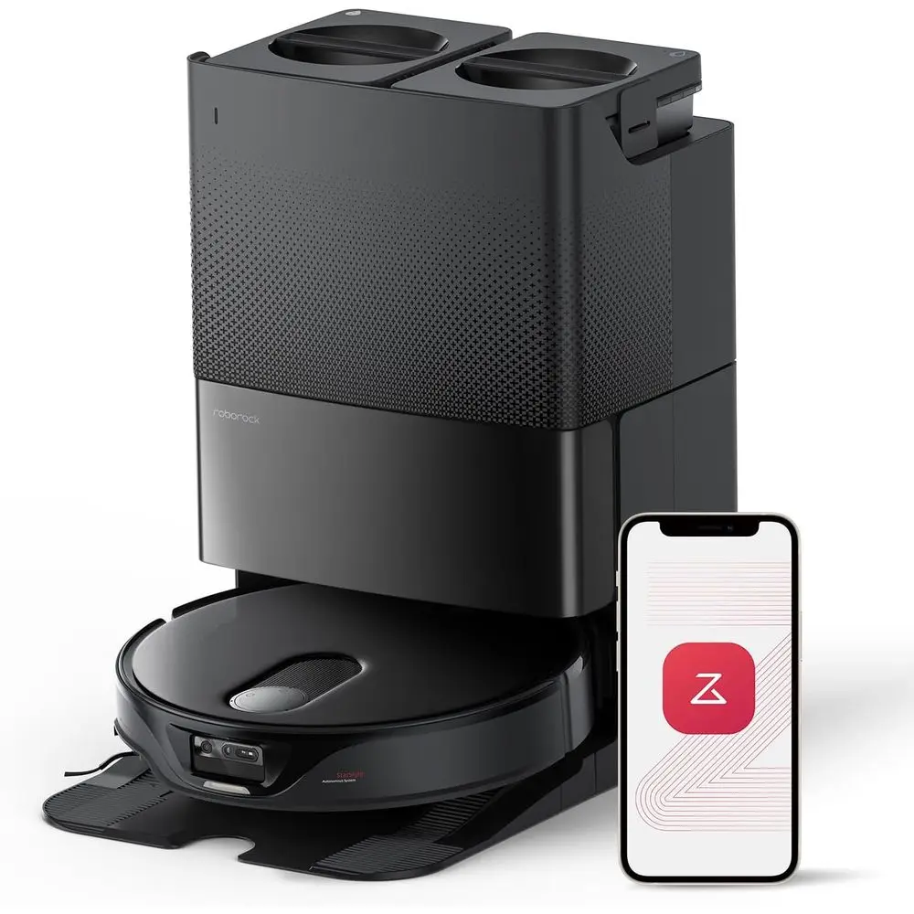 Qrevo Slim Robot Vacuum and Mop Combo, 8.2cm Ultra-Slim, 3D Sensing Tech, d Obstacle Recognition, Powerul Suction, lexiArm Side