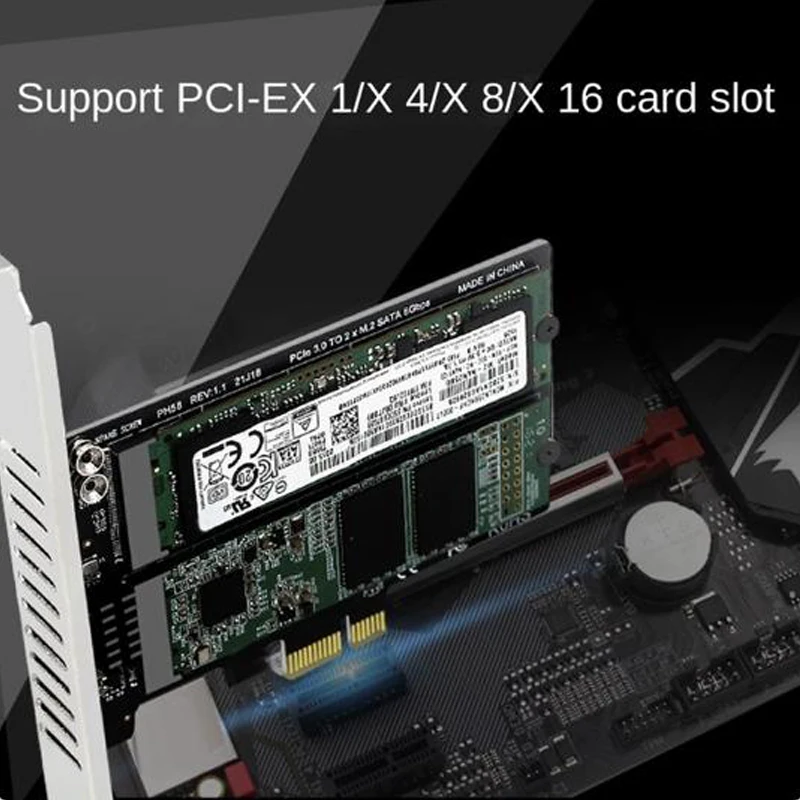 بطاقة توسيع بسي 2 x m2 ساتا إلى بسي ، بسي x1 إلى نغف m2 ساتا ssd ، بطاقة توسيع بسي