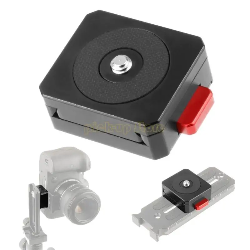 Q5WA vマウントバッテリーホルダー、メタルカメラクイックリリースプレートレンチ標準1/4 "-20ねじ穴付きのクイックリリースプレート