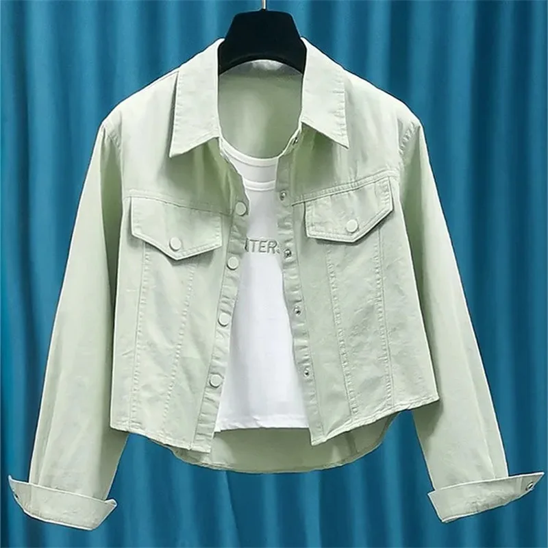 2025 สั้นลําลองแขนยาว,เสื้อแจ็คเก็ตสีทึบ,ผู้หญิงต้นฤดูใบไม้ร่วงChic,แฟชั่นและChic, anti-Aging Top Trend