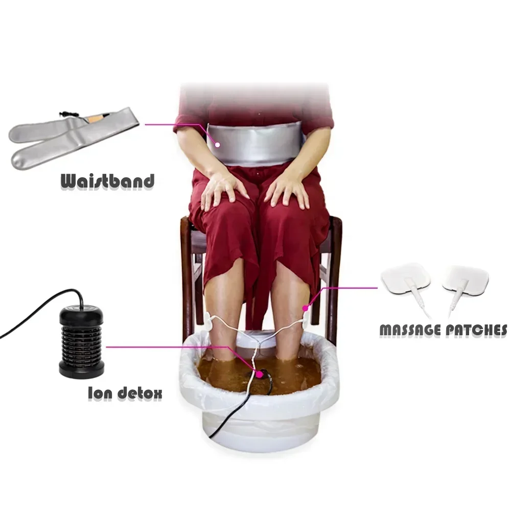 Portable Detox Ion Water Foot Body Spa Toxin Removal Machine