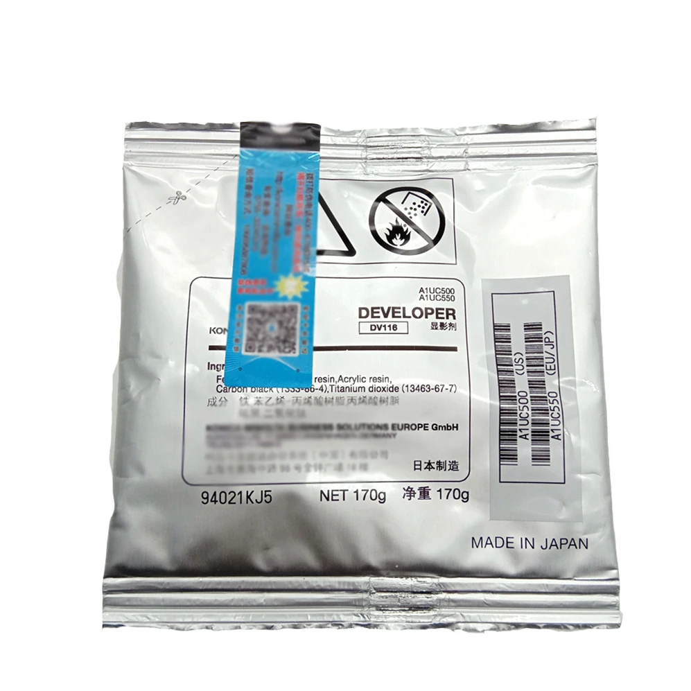 DV116 Developer Powder For Konica Minolta Bizhub 184 185 191 195 164 215 235 DV-116 A1UC500 A1UC550 170g/bag