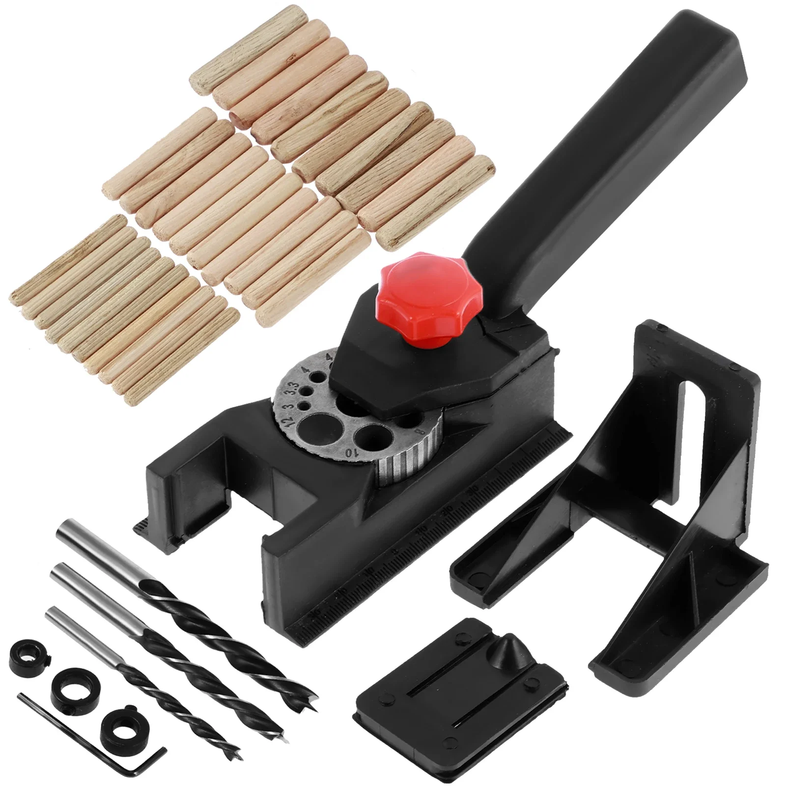 

Dowel Drill Guide Precise Self Centering Doweling Jig Kit Woodworking Straight Hole Drilling Guide Wood Joint Drilling Hole2025