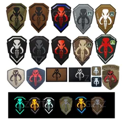 IR Military Army Skull Sniper Desert Badges Embroidery Patch For Clothing Backpack Caps Armband Stickers PVC Tactical Patch
