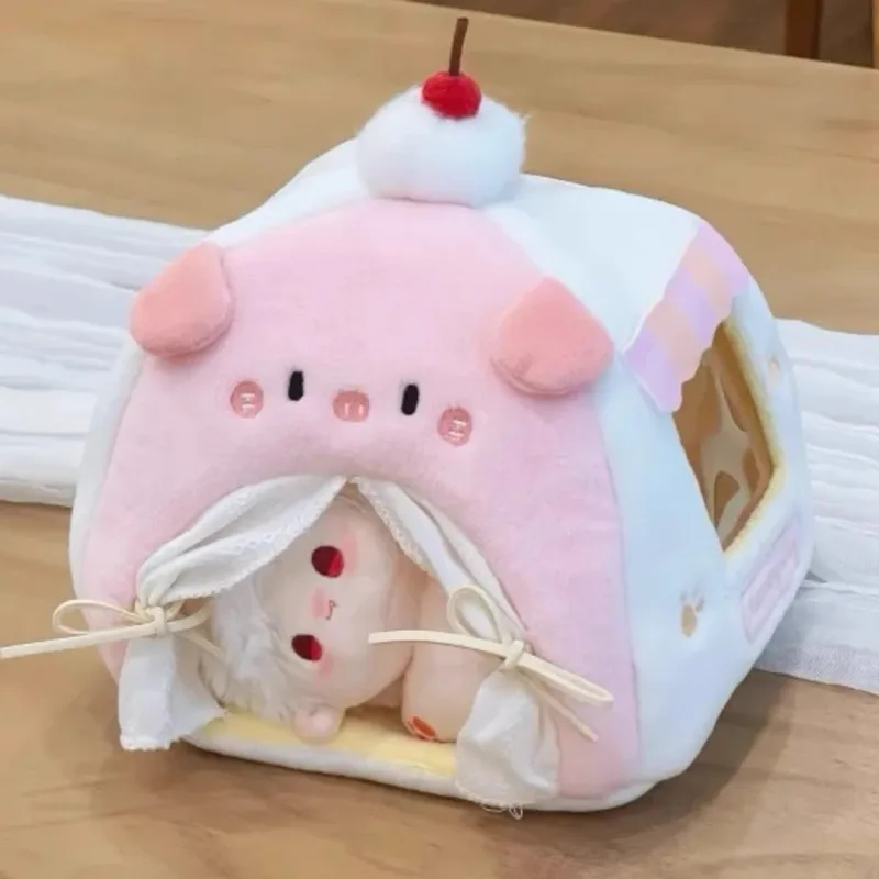 Cotton Doll Tent Bed Cute Small Animal Doll Bed For 10cm Plush Figure Storage Photo Shoot Decoration Ornament Festival Gift view 3
