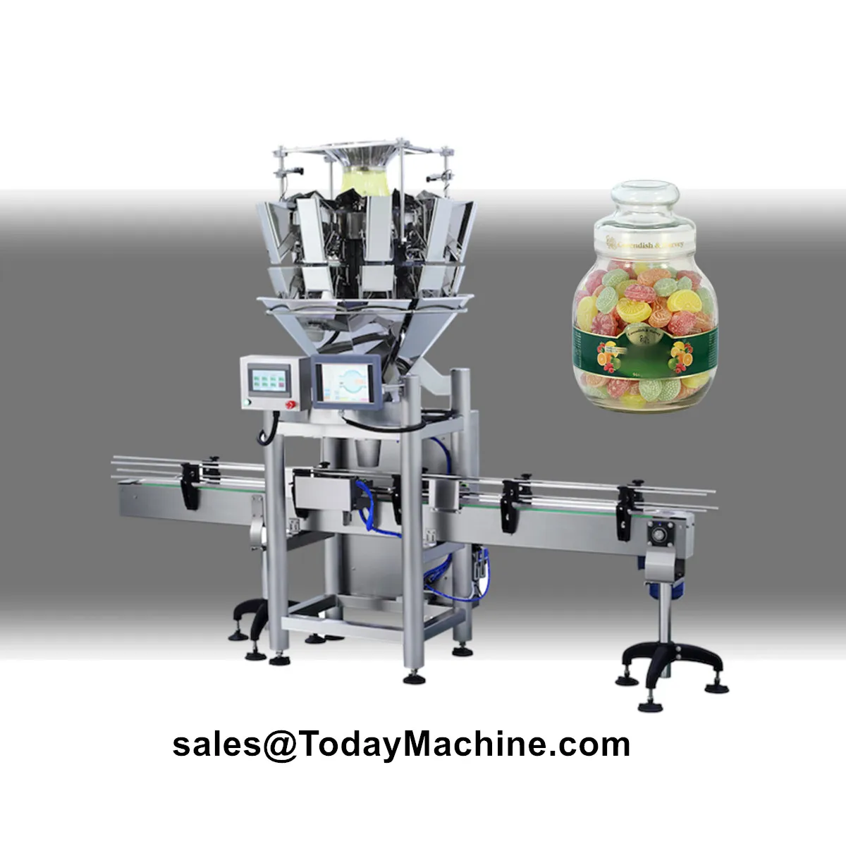 Automatic Plastic Mixed Chocolate Bottle Granule Chocolate Ball Hard Candy Filling Machine