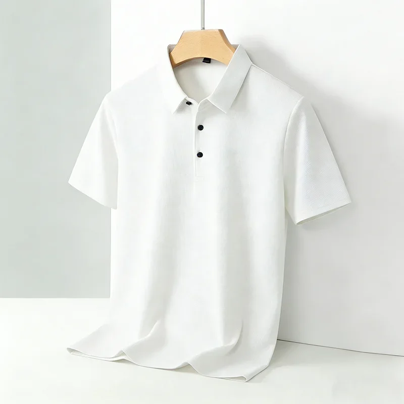 Men's Classic Collar Short Sleeve Polo Shirt Casual Breathable Summer Daily Office Fashion Men's Tee 2026 image 4