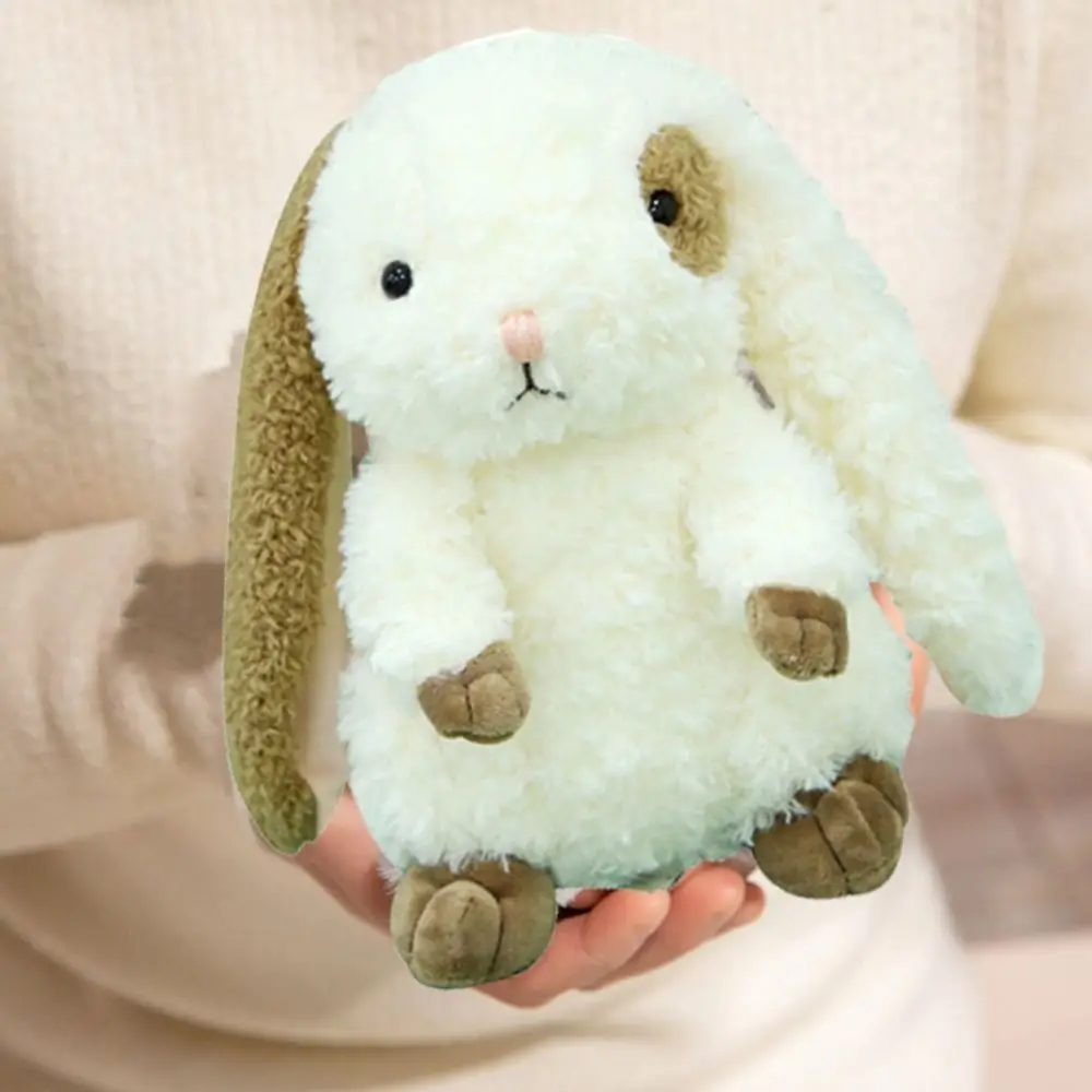 ผ้าฝ้าย PP หูยาวกระต่ายตุ๊กตาของเล่นนุ่มกระต่ายตุ๊กตาของเล่นการ์ตูนสบายนั่งกระต่ายตุ๊กตา Plush ตุ๊กตาเด็กของขวัญ
